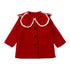 New year coat petal collar long woolen cloth plus cotton coat