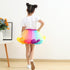 Summer New New Upgrade Plus Lined Mesh Rainbow Skirt Girl Skirt