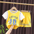 Sports Round Neck Short Sleeve Suit Baby Basketball Suit Two-piece Set