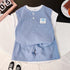 Boys short sleeve suit short sleeve shorts two-piece set