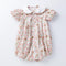 Floral Foreign Style One-piece Fart Clothes Baby Bubble Sleeve Creeper