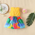 Summer Girl's Peacock Feather Dress