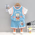 Summer boys' cartoon sports short sleeve shorts set