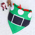 Small, medium and large dog dog cat triangle saliva towel Christmas decorative scarf