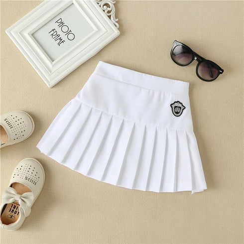 Summer Girls' College Style Pleated Skirt