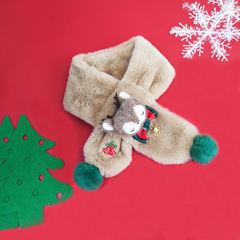 Children's Set of Christmas Scarf, Gloves and Beanie