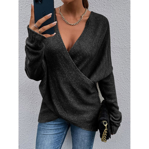 Women's Knitted Sweater for Autumn and Winter