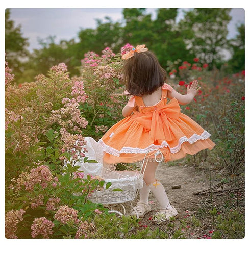 Girl's Dress Summer Dress Lolita Girl's Princess Dress Sling Skirt