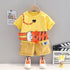 Boys summer short sleeve suit