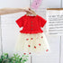 Children's Knitted Mesh Stitched Dress