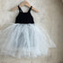 Solid Princess One Year Old Fluffy Skirt Mesh Suspender Dress