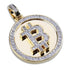 Gold-plated micro-inlaid zircon men's hip-hop necklace pendant