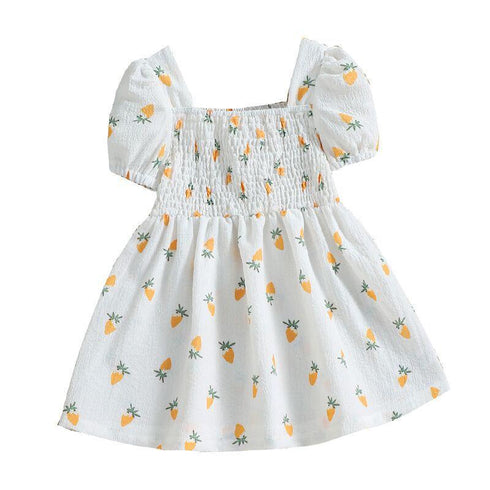 Summer Girl Carrot-Print Dress