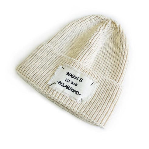 Cloth Logo Knitted Dome Cap