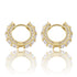 Ring Earrings Zircon Hip Hop Earrings