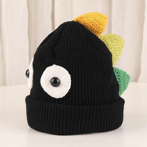 Autumn and winter dinosaur monster children's knitted wool cap 18.5-20.4 inch
