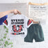 Boys summer short sleeve t-shirt two-piece set