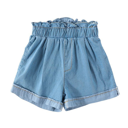 Girls' Summer Versatile Denim Shorts