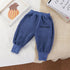 Children's sports pants plus velvet warm pants double-sided velvet leggings