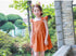 Summer New Children's Wear Dress Bow Girl Flying Sleeve Children's Dress