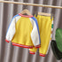 Spring and Autumn Boys Sports Baseball Suit Set of Three
