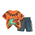 Boys summer short sleeve t-shirt two-piece set