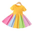 Summer Girl's Rainbow Crewneck Dress