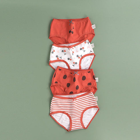 4 Pack Girls Cotton Underwear