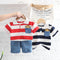 Infant Stripe T-shirt Short Sleeve Two Piece Set