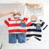 Infant Stripe T-shirt Short Sleeve Two Piece Set