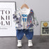 Boys spring and autumn suit set of three