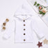 Boys and Girls Cotton Knit Hooded Top