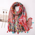 Small Fresh Cotton and Hemp Scarf Bohemian Printed Scarf