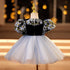Girl's Fluffy Dress Princess Dress Baby's One-year-old Dress Girl's Fluffy Dress Party Performance Dress