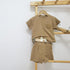 Summer Style Pit Strip Short Sleeved Clothes And Shorts Two-piece Baby Suit