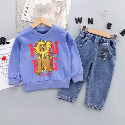 Spring and Autumn Children's Two-Piece Set