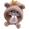 Autumn and winter bear baby warm ear protection plush cap 17.3-19.6 inches