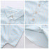 Summer boys solid color striped lapel two-piece set