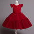 Children's Dress Princess Dress Christmas Performance Costume Small Host Show Yarn Dress