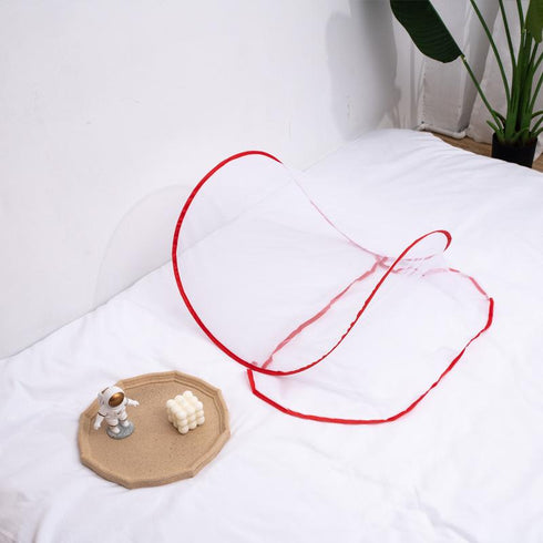 Installation Free Folding Mosquito Net Encryption Mosquito Proof Round Head Face Mini Mosquito Proof Mosquito Net