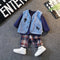Spring and Autumn Boys' Vest Three-Piece Set