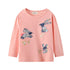 Girls Long Sleeve T-shirt European And American Autumn New Cartoon Printed Jacket