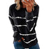 Loose Joker Striped Long Sleeve Sweatshirt