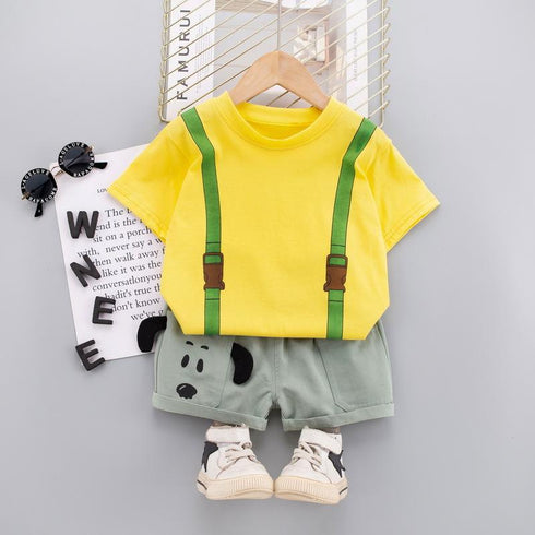 Children's Short Sleeve Suit Summer