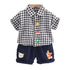 Boys summer suit short sleeve two-piece set