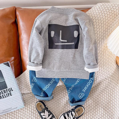 Spring and Autumn Boys Suit Three-Piece Set