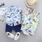 Summer Boys Dinosaur Print Short Sleeve Set