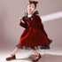 Children's Princess Dress Fall/Winter Red Velvet Halloween Dress Christmas New Year Joker Dress