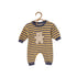 Striped jumpsuit cartoon bear ha clothes climbing suit