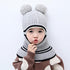 Baby hat scarf autumn and winter Circumference 18.1-19.7inch (46-50cm)